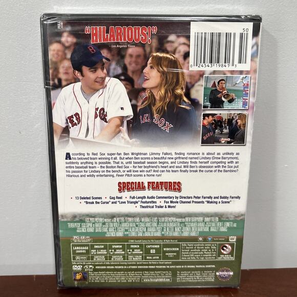 Fever Pitch (DVD, Widescreen 2005) Drew Barrymore, Jimmy Fallon NEW/SEALED - Picture 2 of 6